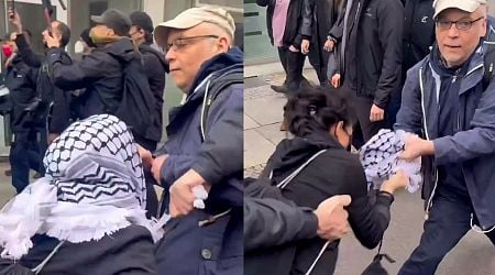 Israel supporters attack woman wearing keffiyeh in Germany