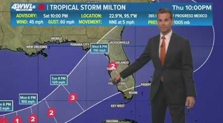 Milton forecast to bring life-threatening impacts to Florida