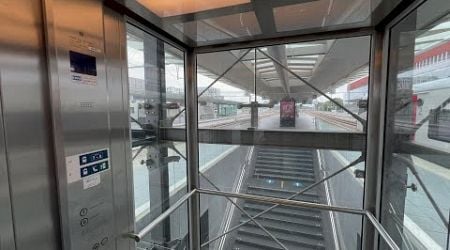 2006 ThyssenKrupp MRL Traction Elevator @ Bruges Railway Station, Bruges, Belgium.