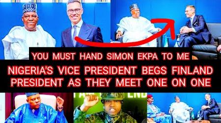 VIDEO) Vice President Shettima Meets Finland President: Begs to Extradite Simon Ekpa to Nigeria