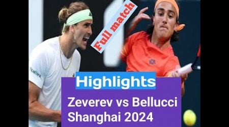 ZVEREV vs BELLUCCI HIGHLIGHTS | SHANGHAI 2024 | ATP 2024 | ATP SHANGHAI 2024