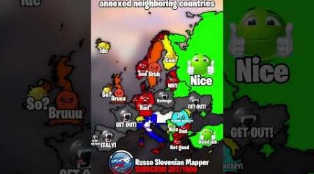 What if Slovenia annexed neighboring countries? #mapper #mapping #map #slovenia #shorts #yt #fyp