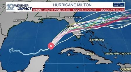 HURRICANE MILTON TRACKER: Spaghetti models, forecast cones, alerts