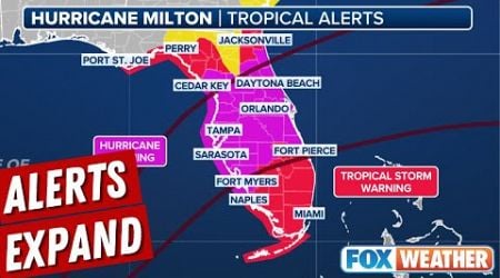 Hurricane, Storm Surge Warnings Expand Across Florida As Dangerous Milton Takes Aim At State