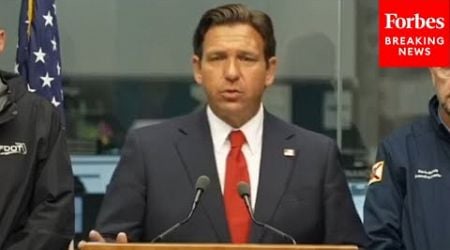 JUST IN: Florida Gov. Ron DeSantis Holds Briefing On Milton After Upgrade To Category One Hurricane