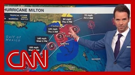 Meteorologist shows where Milton surge could be worst