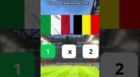 Ligue Des Nations De L&#39;UEFA - Italie vs Belgique #italy #belgium #football