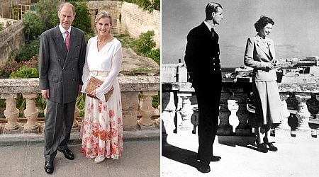 Duke and Duchess of Edinburgh return to Queen Elizabeth II's Malta villa, where she lived 70 years ago