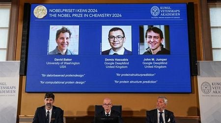 Nobel Prize in Chemistry awarded to 3 scientists for work on proteins