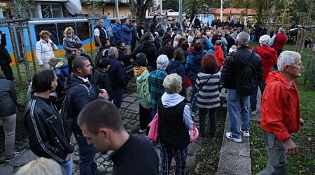 Protest in Knyazhevo against a future refugee center for children without parents