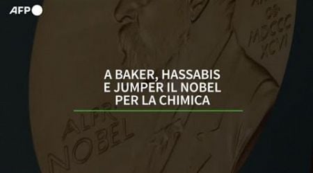 Nobel per la Chimica 2024 a Baker, Hassabis E Jumper