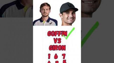 Tennis Shanghai 2024 Goffin vs Giron 2-1 #shorts