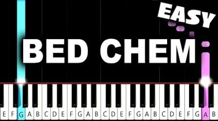 Sabrina Carpenter - Bed Chem - EASY Piano Tutorial