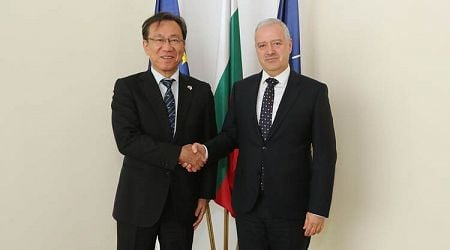 Foreign Minister Kondov Confers with Japanese Ambassador Hisashi Michigami 