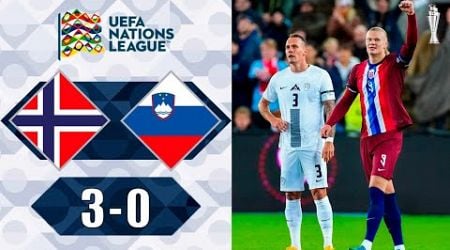 Erling Haaland Goal | Norway vs Slovenia 3-0 Highlights | UEFA Nations League 2024