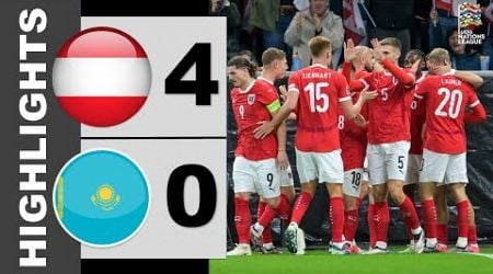 Austria vs Kazakhstan 4-0 Highlights - Nations League 2024