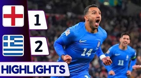 England v Greece (1-2) | Highlights &amp; Goals | UEFA Nations League 2024