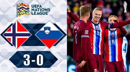 Erling Haaland Double Goal | Norway vs Slovenia 3-0 Highlights | UEFA Nations League 2024