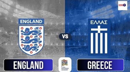 ENGLAND vs GREECE 2nd Half | UEFA NATIONS LEAGUE Game Week 3 - 10/10/2024 on Score7