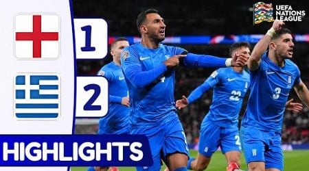 England v Greece (1-2) | All Goals &amp; Extended Highlights | UEFA Nations League 2024