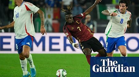 Nations League: Italy squander two-goal lead against Belgium after Pellegrini red