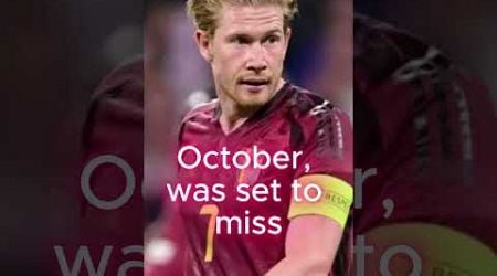 Man City&#39;s De Bruyne requests to miss Belgium matches.#mancity #debruyne #belgium #trending #yt