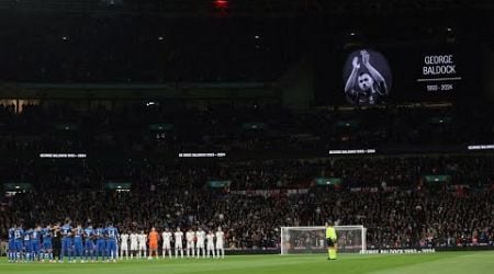 Wembley pays George Baldock tribute at England vs Greece after player&#39;s tragic death