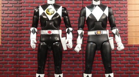 Mighty Morphin Power Rangers Deluxe Wave 01 - Black Ranger Video Review And Images