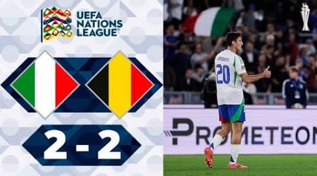 Andrea Cambiaso Goal | Italy vs Belgium 2-2 Highlights | UEFA Nations League 2024