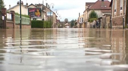 Heavy rainfall as remnants of storm Kirk sweep across France and Belgium