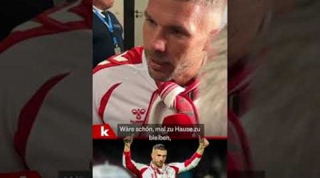 Podolski: &quot;Man denkt, man ist Superman&quot; #shorts