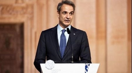 Mitsotakis at the MED9 Summit in Cyprus; to reiterate the importance of guarding the EU external borders