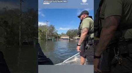 Police Rescue Child in Florida Floodwaters After Hurricane Milton