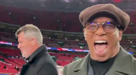 Roy Keane's hilarious reaction to 'sign this photo' trend leaves Ian Wright in stitches