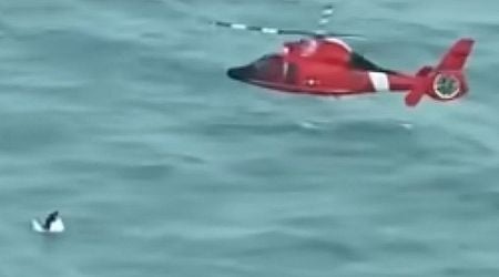 Hurricane Milton: Man rescued after he's left clinging to ice box floating 30 miles off coast