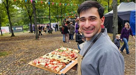 Bulgarian Tsvetan Ivanov wins the "Best Sandwich" award at the European Street Food Awards Finale in Germany