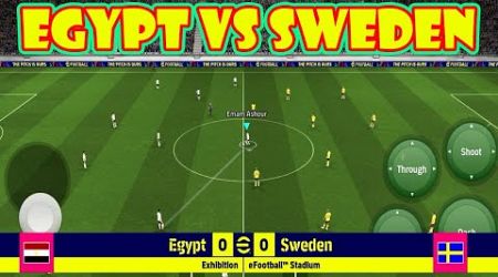 Egypt vs Sweden || eFootball 2025 Mobile || Mowaten Pemsawy