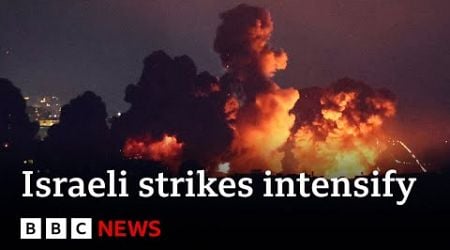 Israeli air strikes on Lebanon intensify | BBC News