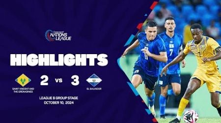 St. Vincent &amp; the Grenadines vs El Salvador | 2024/25 Concacaf Nations League | Group Stage