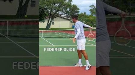 Federer vs Djokovic Backhand Slice