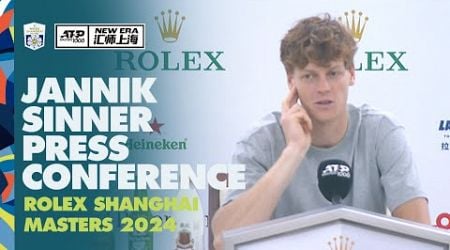 World No.1 is in Town! Jannik Sinner&#39;s Pre-Event Press Conference | Rolex Shanghai Masters 2024