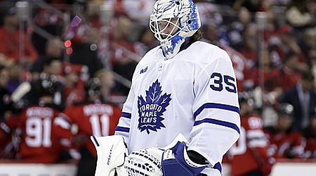 How Leafs goalie Dennis Hildeby beat the Devils (and his nerves) in first start