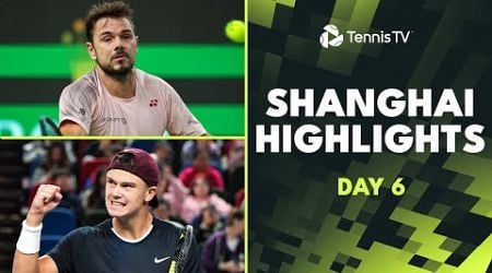 Rune vs Berrettini, Wawrinka vs Cobolli, Fritz &amp; Dimitrov Return | Shanghai 2024 Highlights Day 6