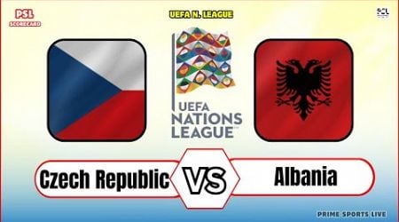 Czech Republic vs Albania | UEFA Nations League 2024 | Soccer Football Live Score Update today