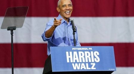 Obama targets male voters in impassioned appeal to reject Donald Trump's bravado and to vote for Harris