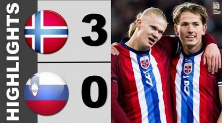 Norway vs Slovenia 3-0 Highlights | Nations League - 2024/2025