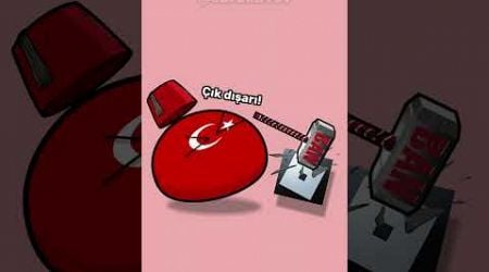 BANNED APPS - Turkey, Brazil, UAE, Iran #countryballs #animation #memes #shorts