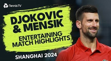 Novak Djokovic vs Jakub Mensik Thrilling Quarter-Final Highlights | Shanghai 2024