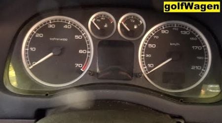 Peugeot 307 Instrument cluster removal