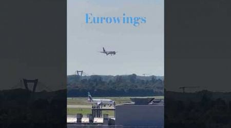 Eurowings landing at DUS Airport #shorts #aviation #video #airplane #germany #travel #2024